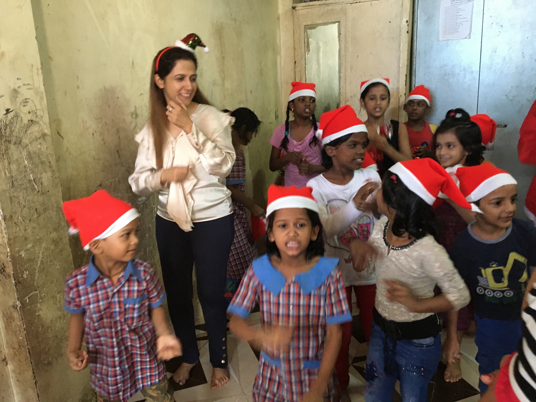 SANTA arrives at goregaon orphanage